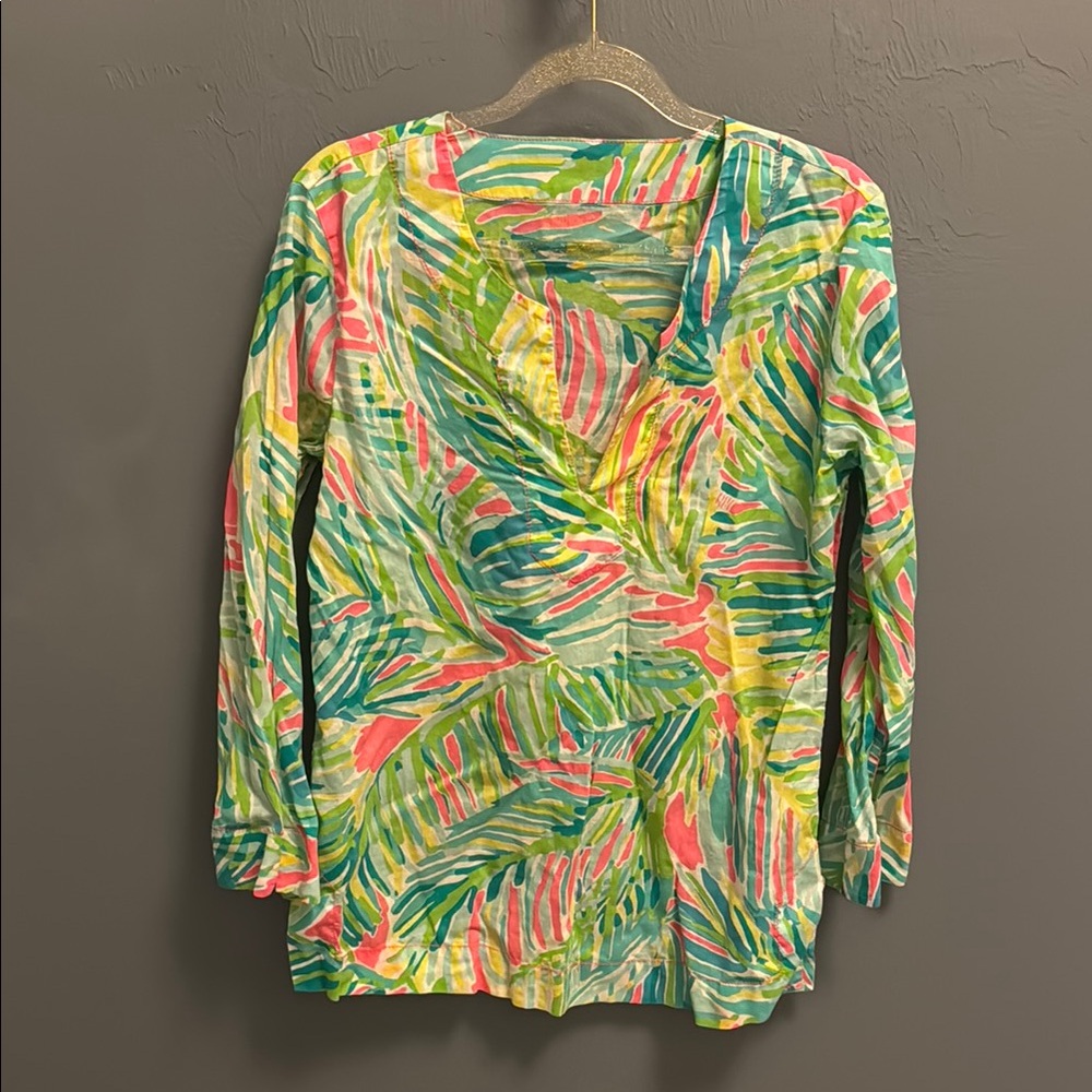 Lilly Pulitzer Amelia Island Tunic “Tropical Storm” Size Small